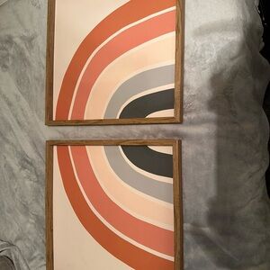 Abstract Rainbow Wall Art Set